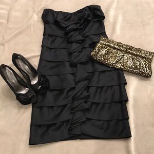 Black Satin Dress Size 0